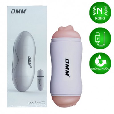 Âm đạo giả thủ dâm 2 đầu DMM cao cấp độ rung cực mạnh