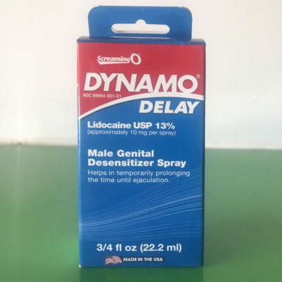Chai xịt kéo dài thời gian Dynamo Delay 22,2ml của Mỹ 13% Lidocaine