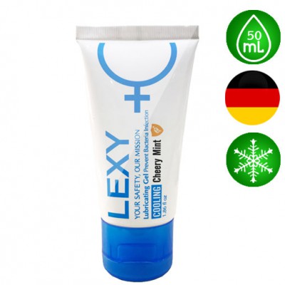 Gel bôi trơn LEXY COOLING Cheery Mint chai 50ml mát lạnh hương bạc hà