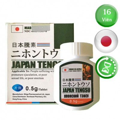 Thuốc cường dương Japan Tengsu 0.5g hộp 16 viên