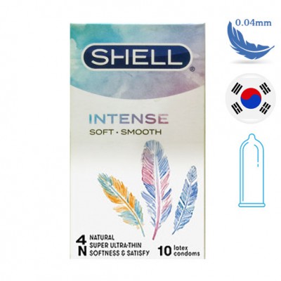 Bao cao su shell Intense siêu mỏng 004mm hộp 10 cái