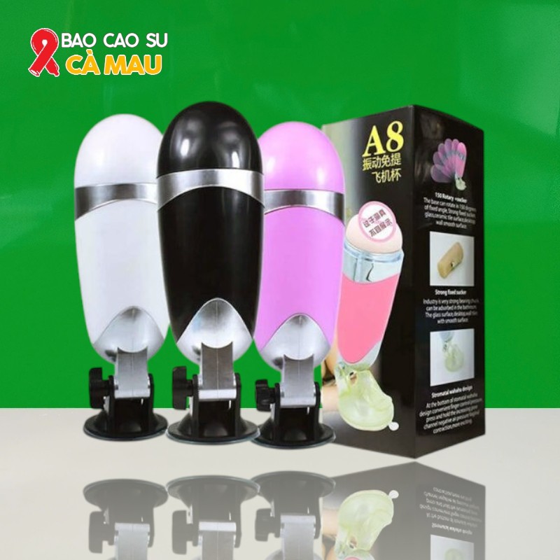Âm Đạo Giả A8 Rung, Hít Tường Dạng Cốc Cao Cấp Tại Bao Cao Su Cà Mau
