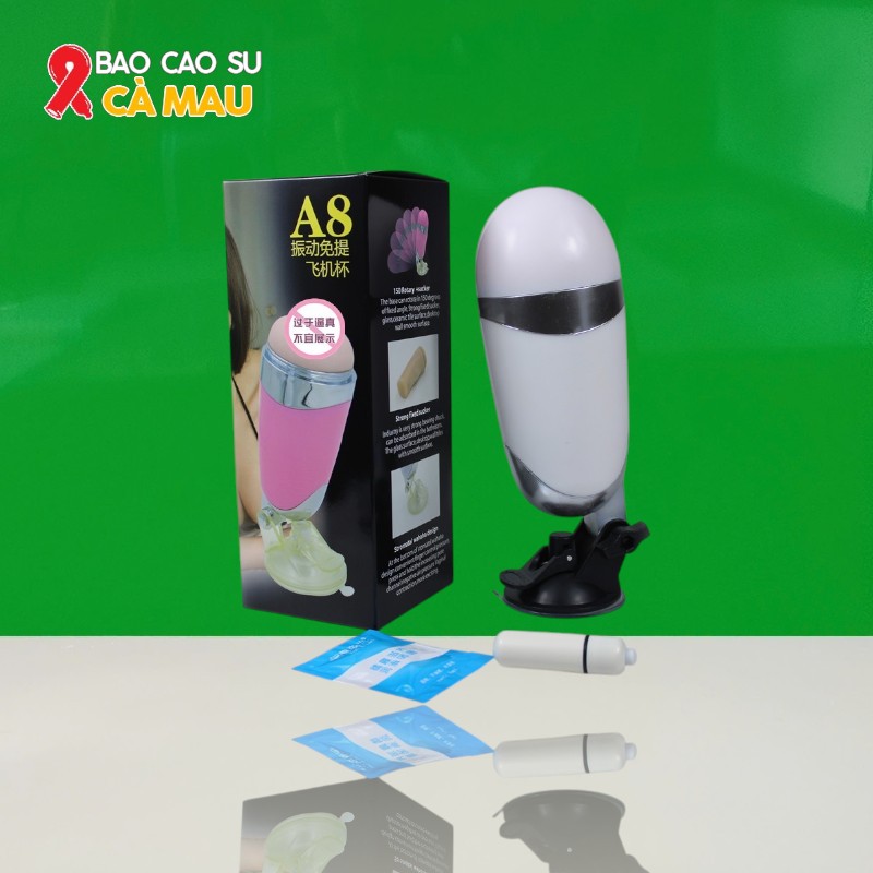 Âm Đạo Giả A8 Rung, Hít Tường Dạng Cốc Cao Cấp Tại Bao Cao Su Cà Mau