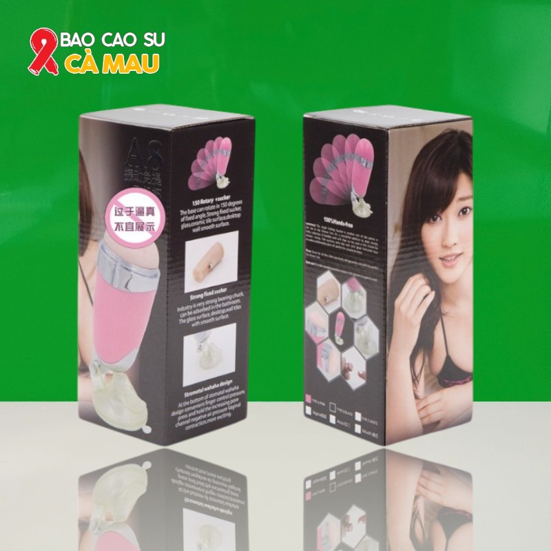 Âm Đạo Giả A8 Rung, Hít Tường Dạng Cốc Cao Cấp Tại Bao Cao Su Cà Mau