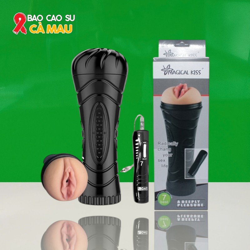 Âm Đạo Giả Rung 7 Chế Độ - Magical Kiss Đèn Pin Ngụy Trang Tại Bao Cao Su Cà Mau