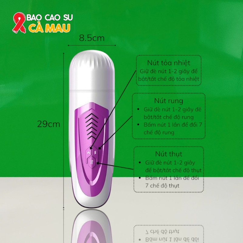 Âm Đạo Giả Rung Rên Thụt Tự Động Phát Nhiệt Ấm Nóng Dibe Ferrady Chính Hãng Tại Bao Cao Su Cà Mau