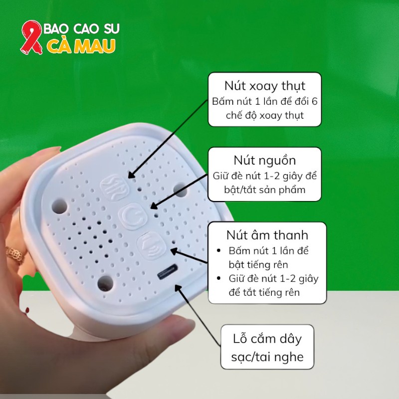 Âm Đạo Giả Rung Rên Xoay Thụt - Hít Tường, Phát Nhiệt Ấm Nóng Tại Bao Cao Su Cà Mau