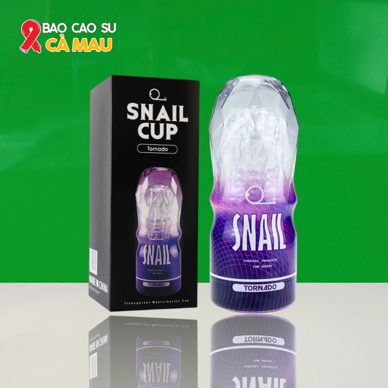 Snail Cup Tím - Cốc Tự Sướng Cầm Tay Cho Nam Tại Bao Cao Su Cà Mau