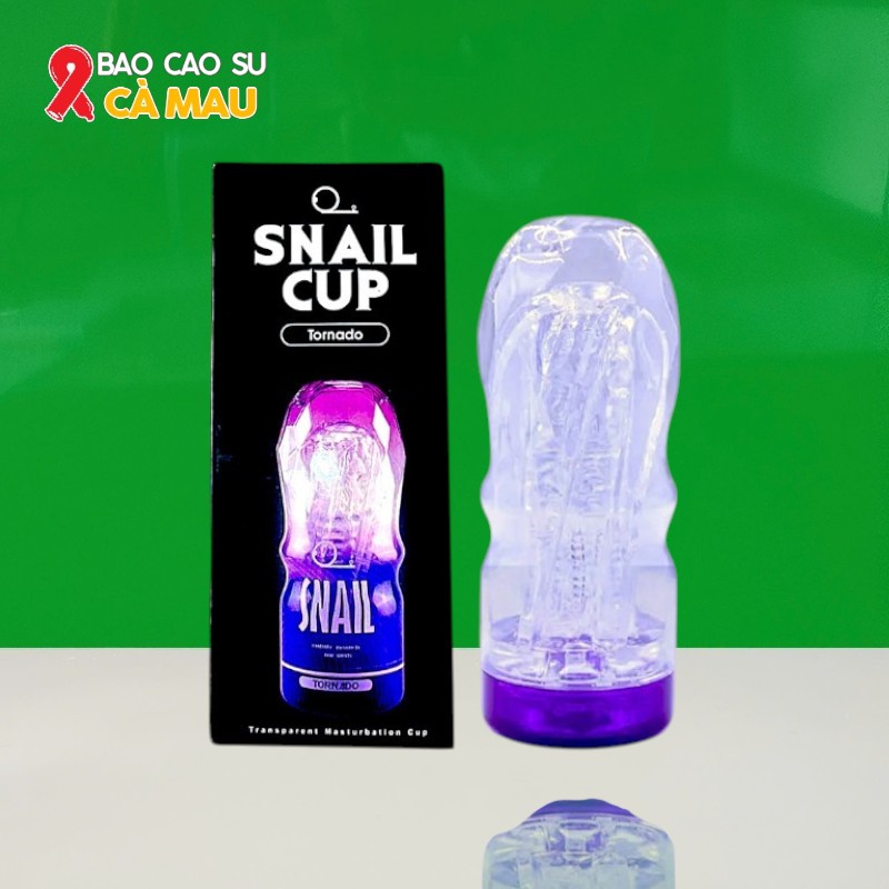 Snail Cup Tím - Cốc Tự Sướng Cầm Tay Cho Nam Tại Bao Cao Su Cà Mau