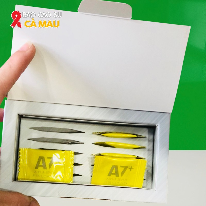 Kẹo Sâm A7 - Alpha Seven Vị Chanh Của Mỹ - Tăng Sinh Lý Nam Tại Bao Cao Su Cà Mau