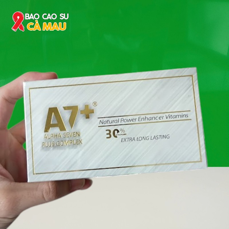 Kẹo Sâm A7 - Alpha Seven Vị Chanh Của Mỹ - Tăng Sinh Lý Nam Tại Bao Cao Su Cà Mau