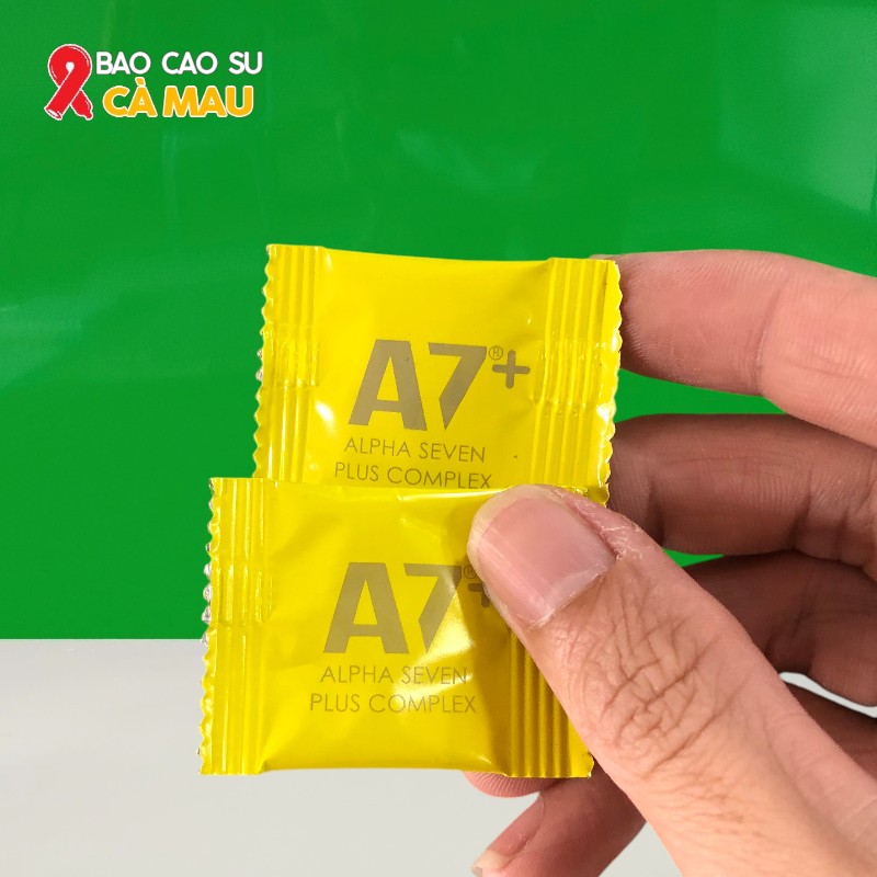 Kẹo Sâm A7 - Alpha Seven Vị Chanh Của Mỹ - Tăng Sinh Lý Nam Tại Bao Cao Su Cà Mau