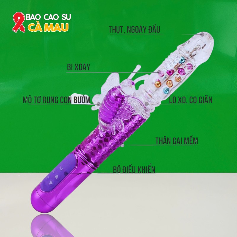 Dương Vật Giả Libo Rung Xoay Bi Thụt - Nhánh Bướm Rung Siêu Mạnh Tại Bao Cao Su Cà Mau