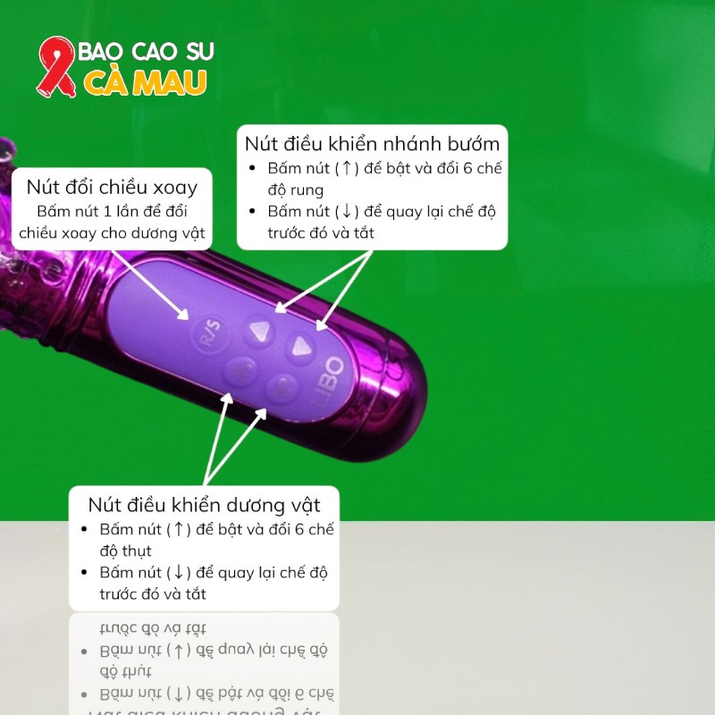 Dương Vật Giả Libo Rung Xoay Bi Thụt - Nhánh Bướm Rung Siêu Mạnh Tại Bao Cao Su Cà Mau