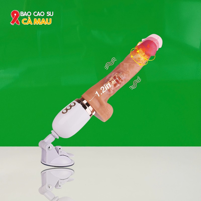 Dương Vật Giả Cầm Tay Rung Thụt Hít Tường Phát Nhiệt - Điều Khiển Từ Xa Tại Bao Cao Su Cà Mau