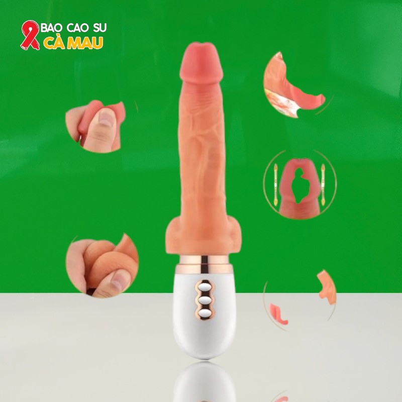 Dương Vật Giả Cầm Tay Rung Thụt Hít Tường Phát Nhiệt - Điều Khiển Từ Xa Tại Bao Cao Su Cà Mau