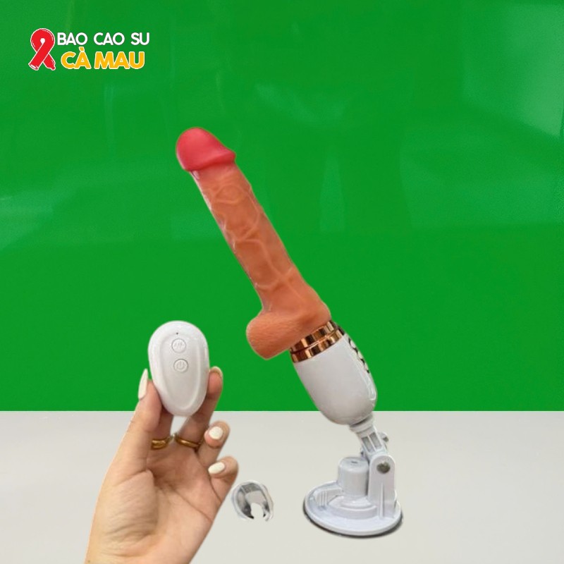 Dương Vật Giả Cầm Tay Rung Thụt Hít Tường Phát Nhiệt - Điều Khiển Từ Xa Tại Bao Cao Su Cà Mau