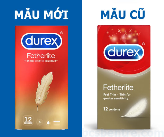 Bao cao su Durex Fetherlite chính hãng siêu mỏng ôm khít tăng khoái cảm với kiểu dáng Easy On hộp 12 cái - Bao cao su Bến Tre