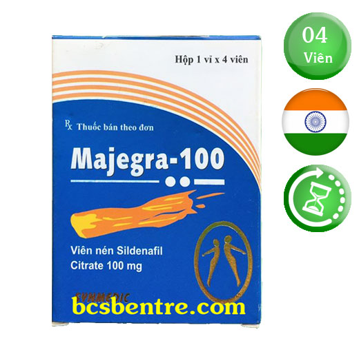 Thuốc cường dương Majegra-100 của Ấn Độ hộp 4 viên