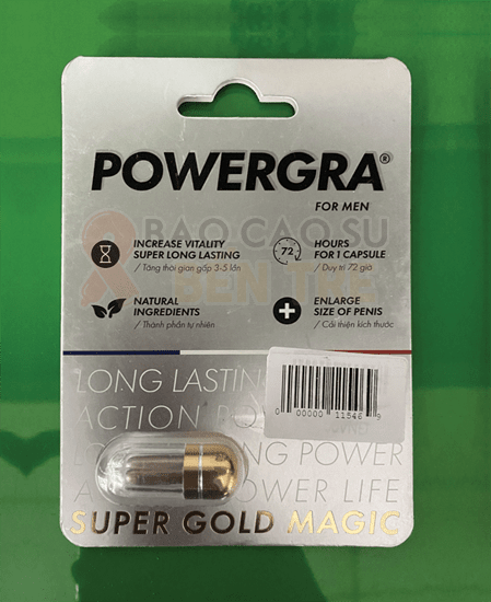 Powergra For Men thuốc cường dương - Kéo dài thời gian quan hệ