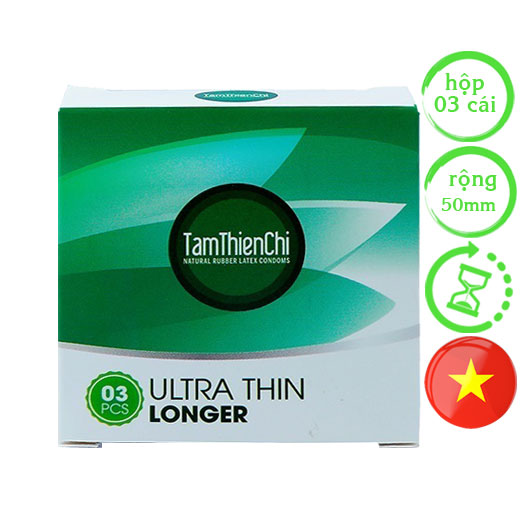 Tâm Thiện Chí Utrathin Longer kéo dài thời gian 7% benzocaine hộp 3 cái