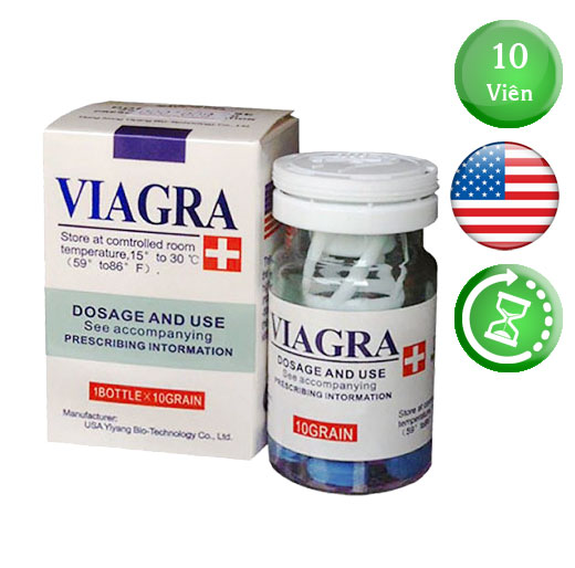 Thuốc cường dương Viagra của Mỹ hộp 10 viên