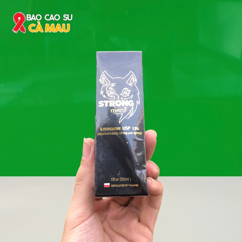 Chai Xịt Strong Men Ba Lan Kéo Dài Thời Gian Quan Hệ Chính Hãng Tại Bao Cao Su Cà Mau