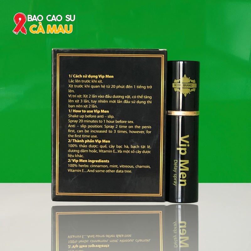 Thảo Dược Vip Men Sìn Sú – Xịt Kéo Dài Thời Gian Quan Hệ Cho Nam Tại Bao Cao Su Cà Mau Chính Hãng