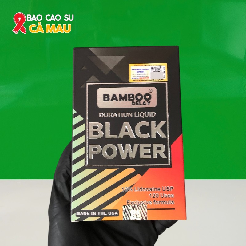 Thuốc Xịt Bamboo Black Power Chính Hãng Của Mỹ Kéo Dài Thời Gian Cho Nam Tại Bao Cao Su Cà Mau