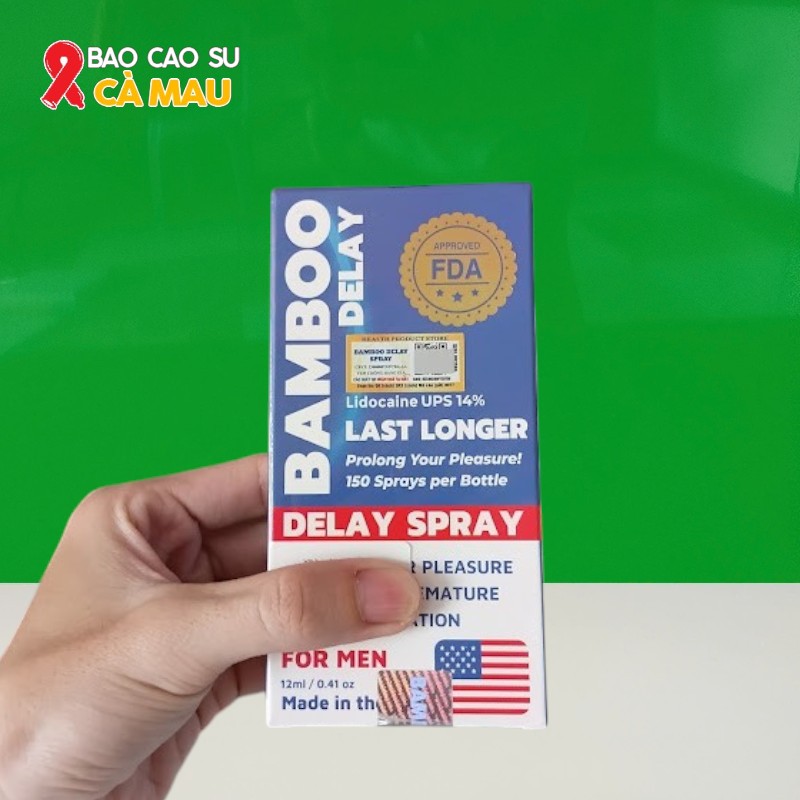 Thuốc xịt Bamboo Delay kéo dài thời gian quan hệ chính hãng của Mỹ tại Bao Cao Su Cà Mau