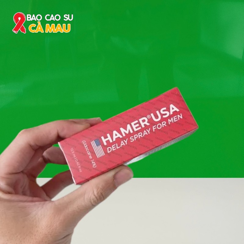 Thuốc xịt Hamer Delay Spray của Mỹ kéo dài thời gian cho nam tại Bao Cao Su Cà Mau