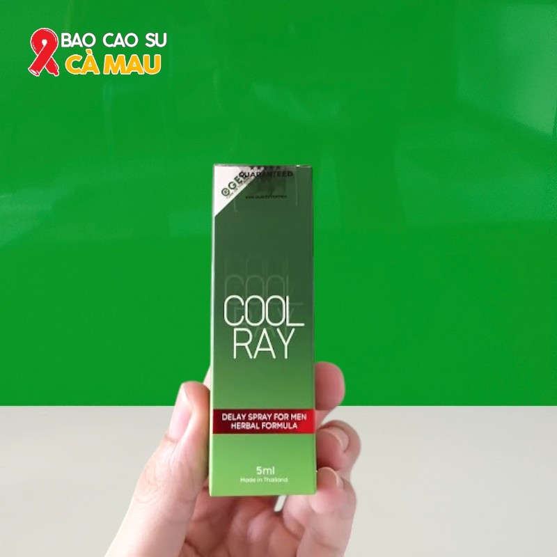 Thuốc xịt Ogee Cool Ray Bạc Hà mát lạnh kéo dài thời gian cho nam tại Bao Cao Su Cà Mau