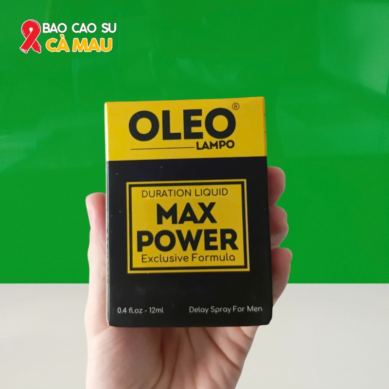 Thuốc Xịt Oleo Lampo Max Power Kéo Dài Thời Gian Chính Hãng Tại Bao Cao Su Cà Mau