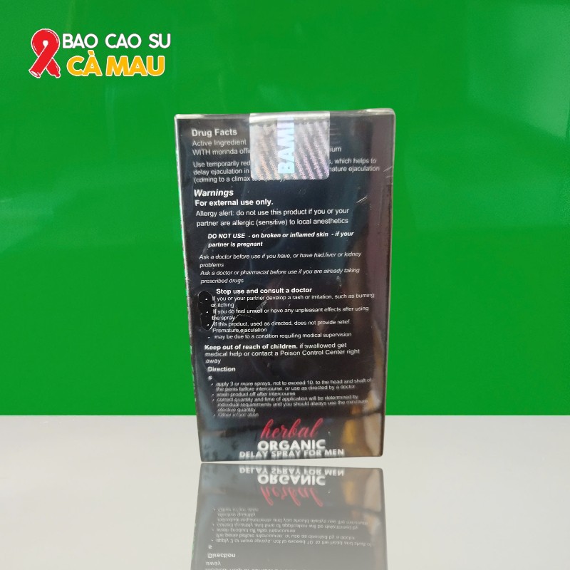 Thuốc Xịt Thảo Dược Bamboo Herbal Organic – Kéo Dài Thời Gian Hiệu Quả Tại Cà Mau