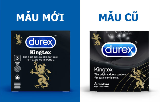 Mẫu bao cao su Durex Chính hãng mới và cũ - Loại hộp 3 cái - Bao cao su Bến Tre