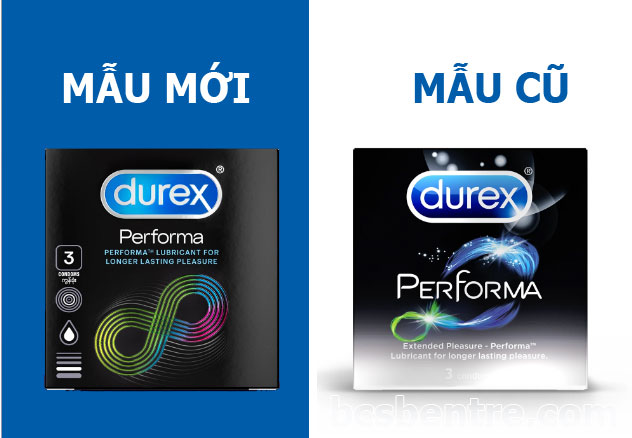 Bao cao su Durex Performa chính hãng mẫu cũ và mẫu mới